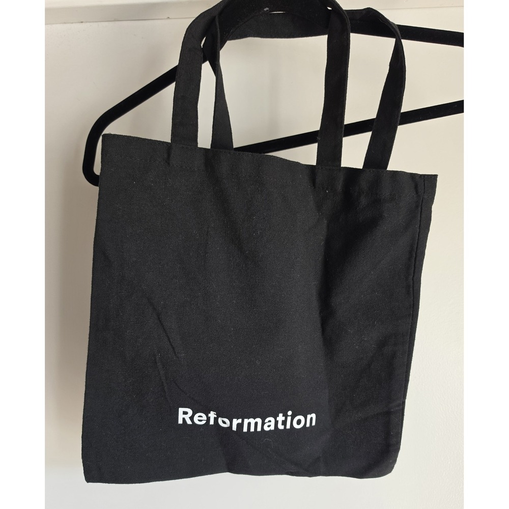 Reformation Tote Bag Black Shoulder Handbag Purse Carry All Shopper
